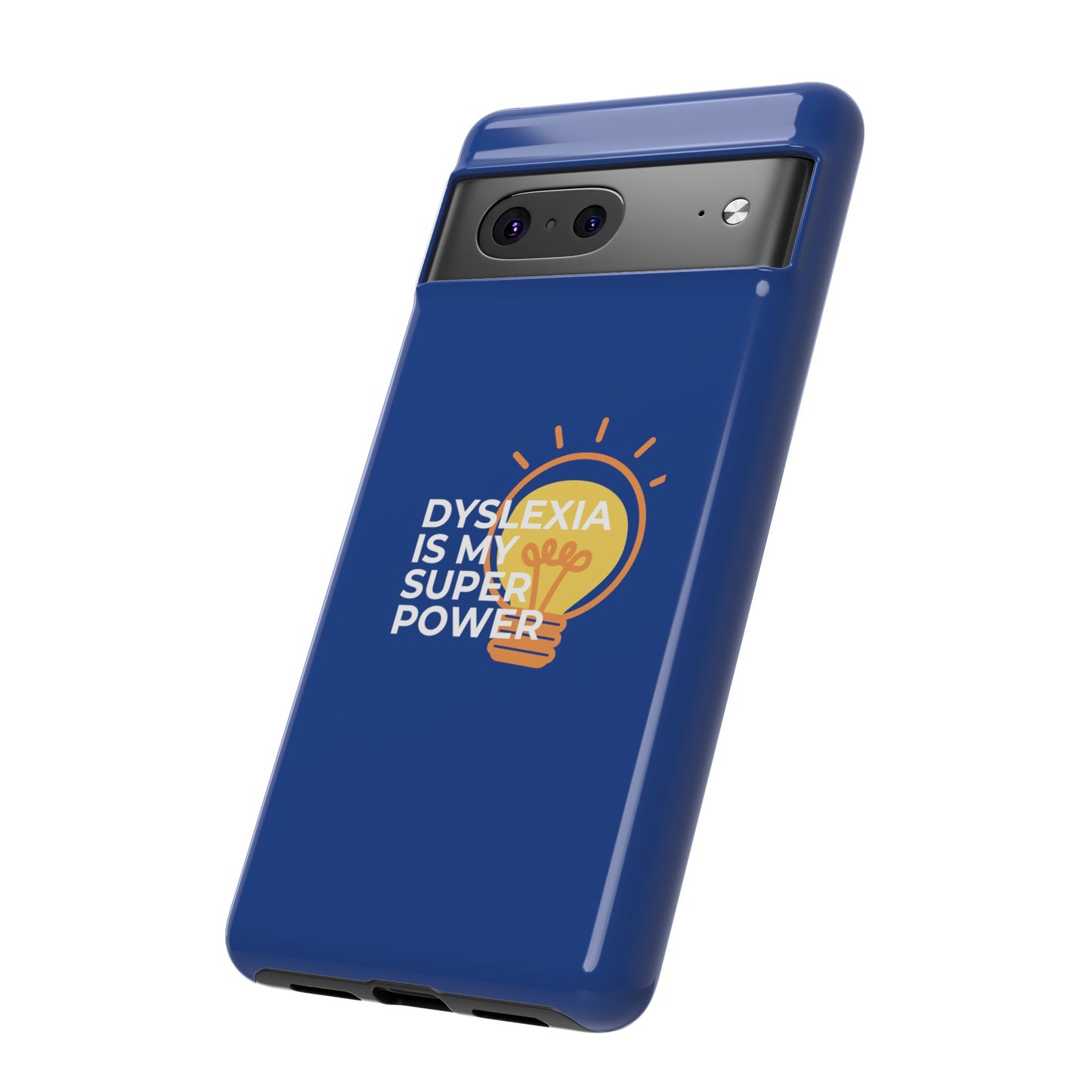 Dyslexia Is My Superpower Light Bulb Phone Case