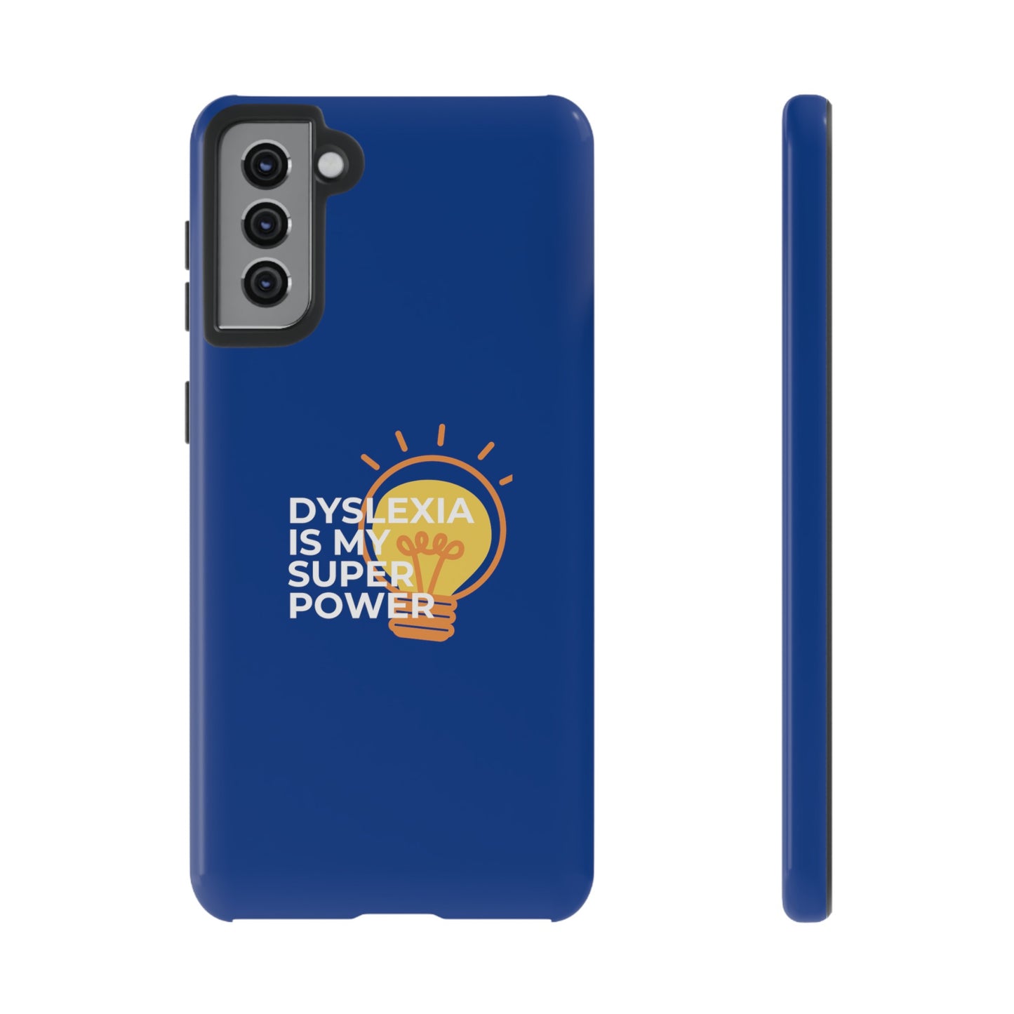 Dyslexia Is My Superpower Light Bulb Phone Case