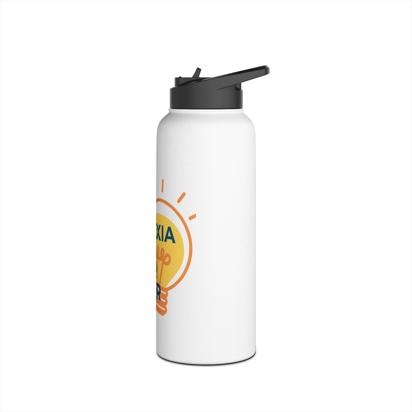 Dyslexia Is My Superpower Light Bulb Stainless Steel Water Bottle