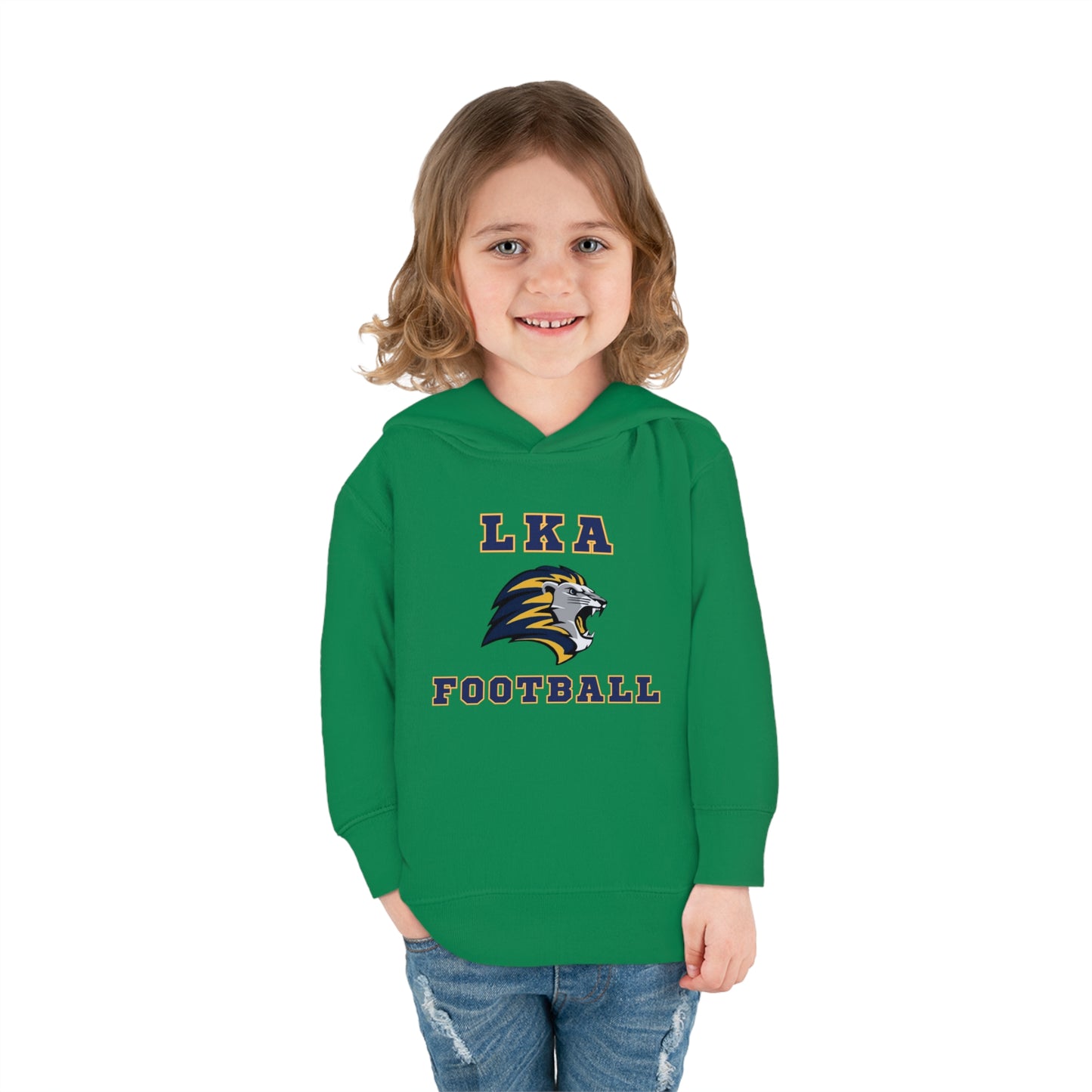 LKA Flag FootballToddler Pullover Fleece Hoodie