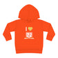 I Love LKA Toddler Pullover Fleece Hoodie