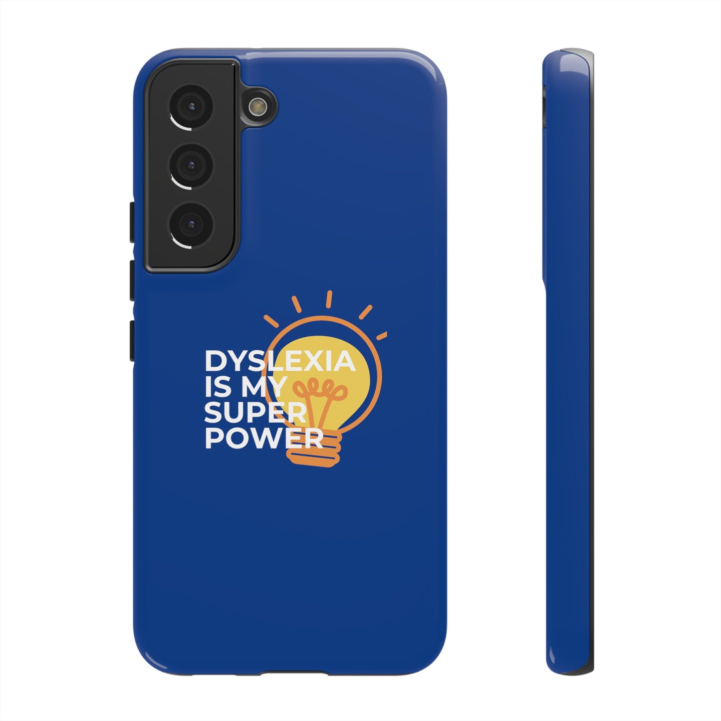 Dyslexia Is My Superpower Light Bulb Phone Case