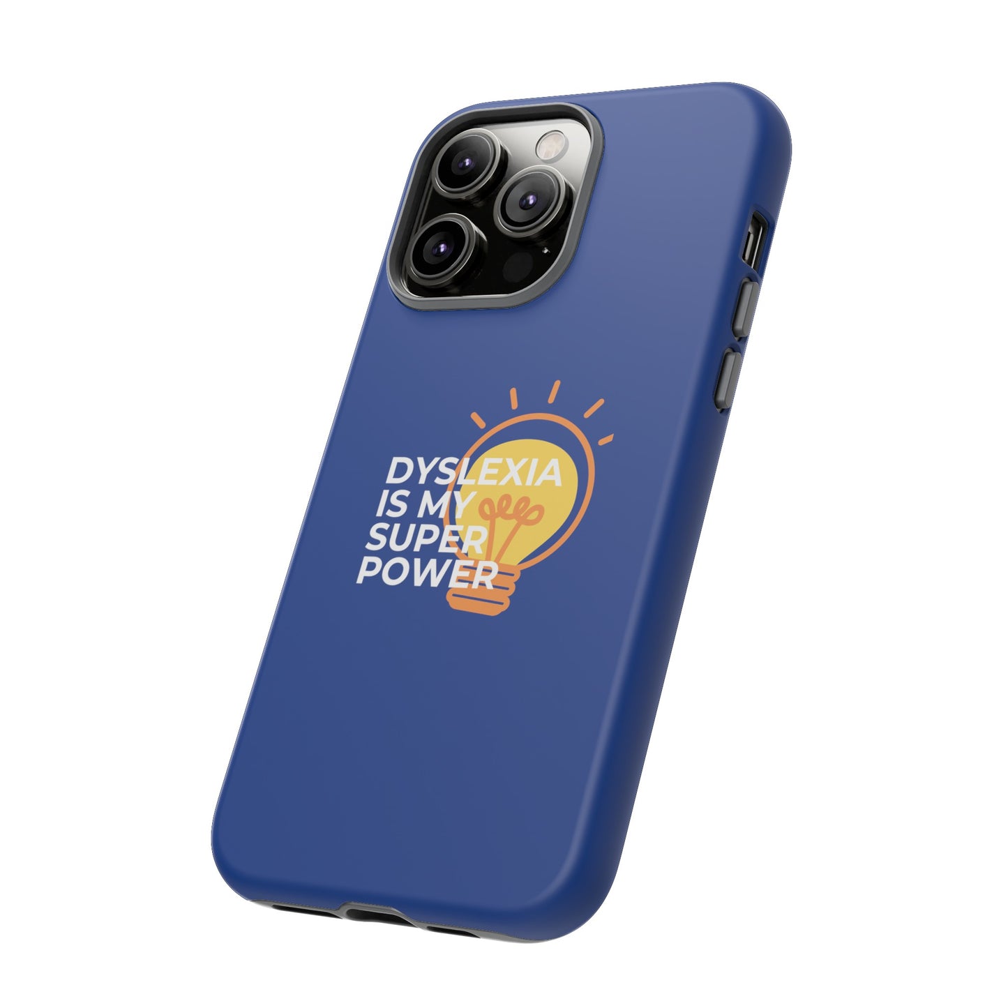 Dyslexia Is My Superpower Light Bulb Phone Case