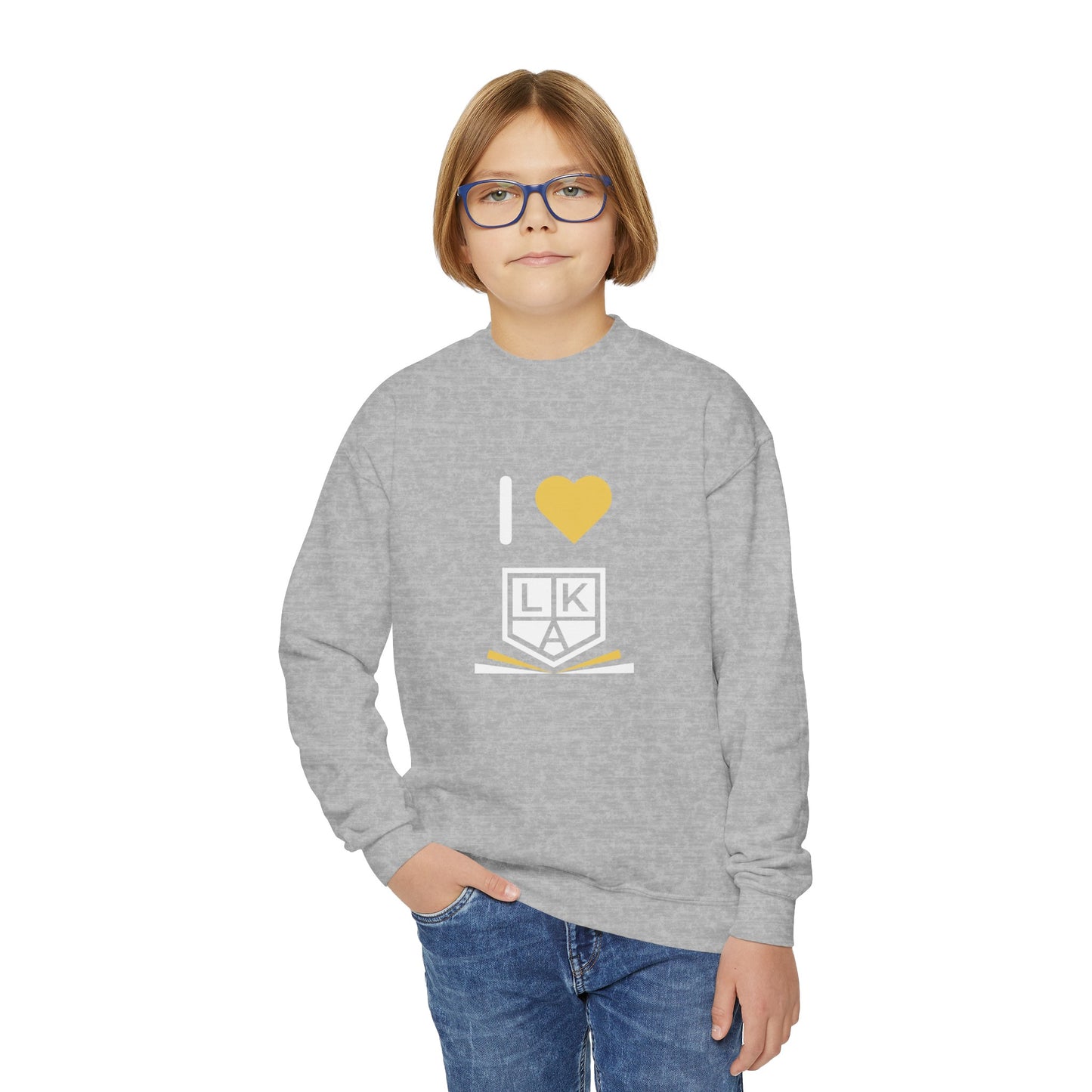 I Love LKA Youth Crewneck Sweatshirt