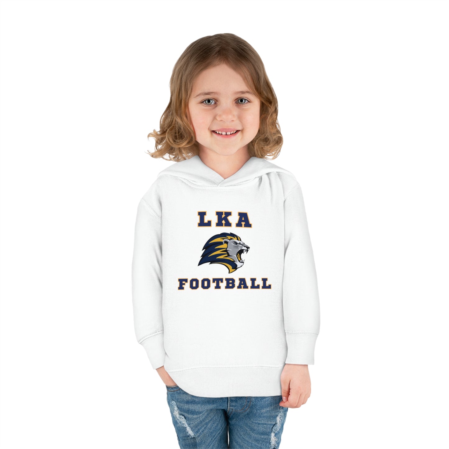 LKA Flag FootballToddler Pullover Fleece Hoodie